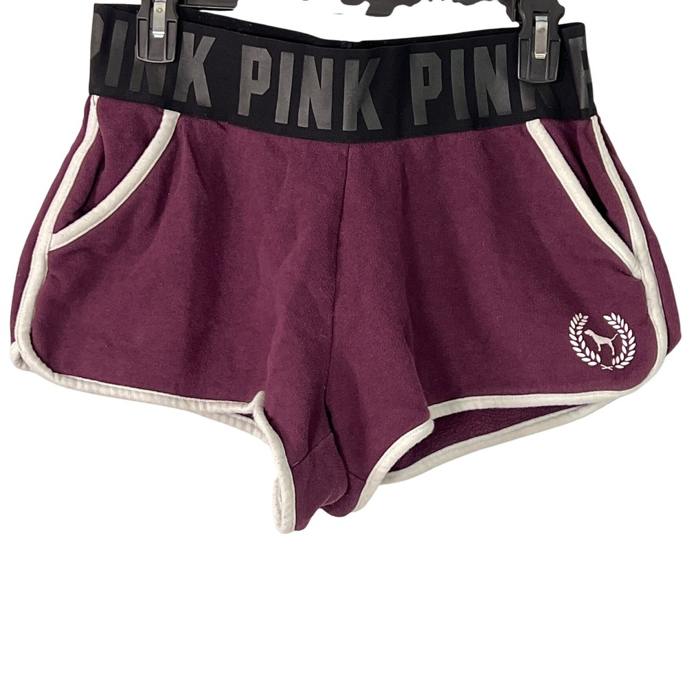 Pink VS Y2K Vintage Retro Purple Shorty Booty Shorts Thick Band Grunge Larage